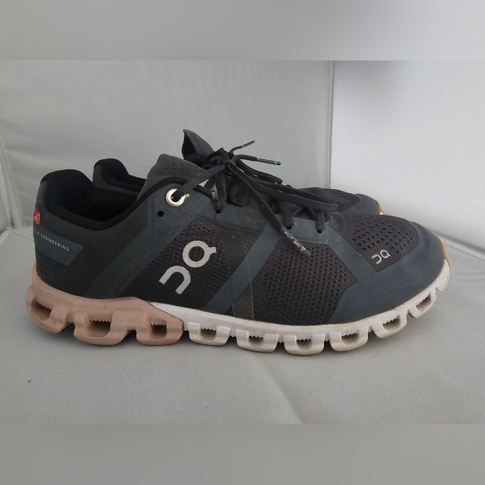 On Cloudflow in Rock Rose Colorway Gray / Pink Women’s 7